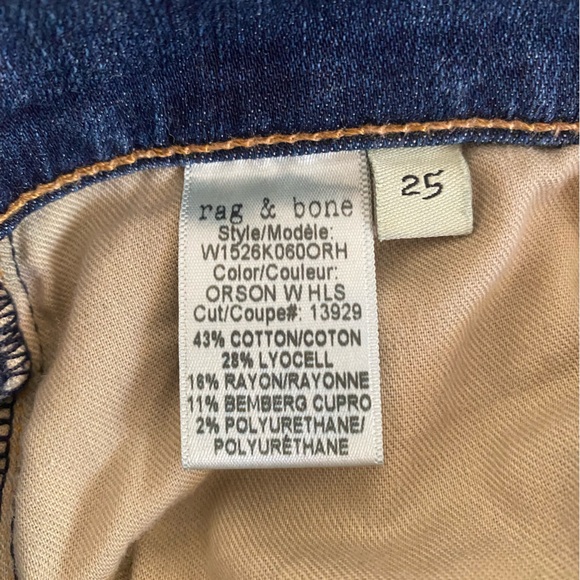 Rag & Bone Distressed Boyfriend Jeans size 25 - Picture 6 of 6